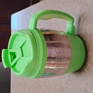 Green and Silver Insulated Mug